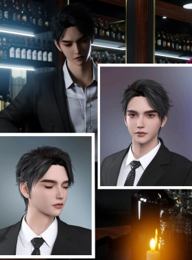 DAZ资源Noki Caelun HD Flow Hair G9 帅气男孩体型及发型  IM