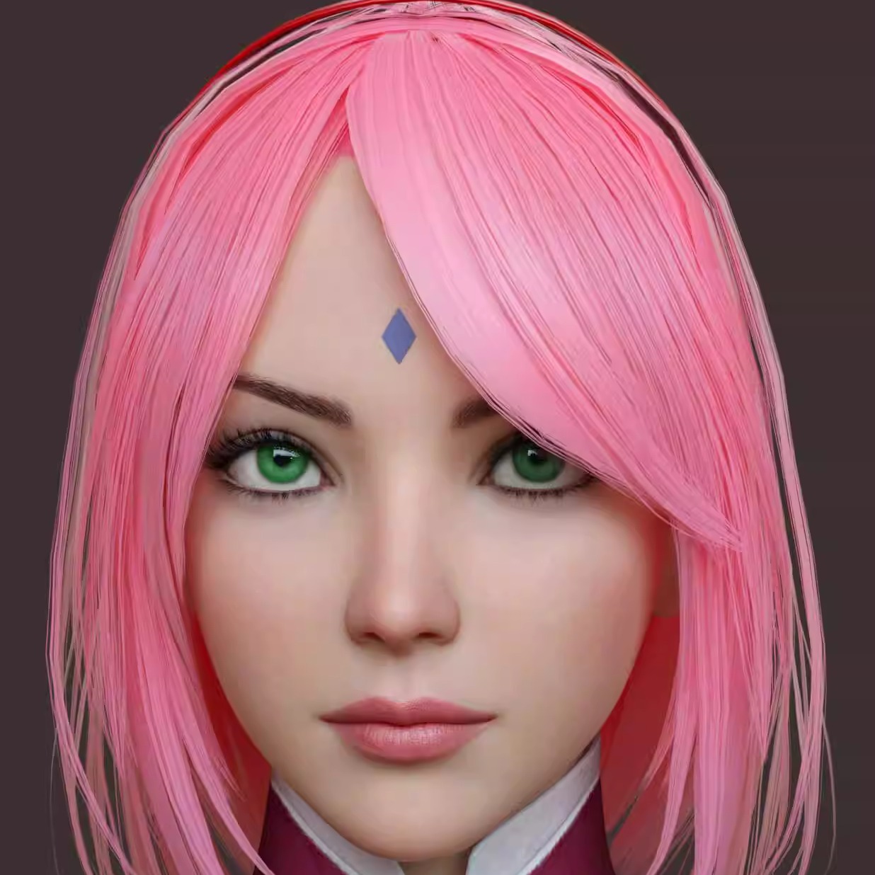 DAZ资源 Sakura Haruno for G8F 卡通少女体型 (仅体型) 非IM