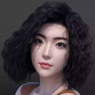 DAZ资源 IM格式 Genesis 仅发型 for Hair Curly 短发卷发