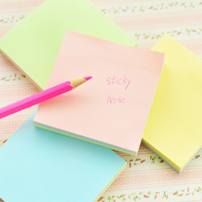 晨光ys-10便利贴彩色空白留言本学生办公优事贴创意可粘便签本3x3