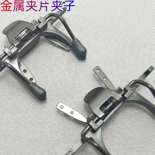 硅胶偏光太阳眼镜翻转不锈钢墨镜3D夹片夹子塑料精美金属挂架夹子