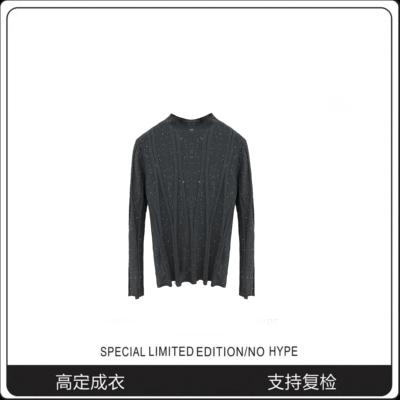 高端定制细闪长袖针织衫