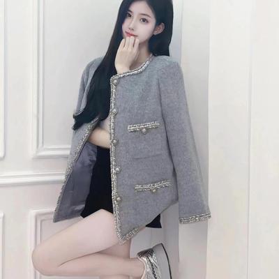 24年早秋秀款黄金纱线小香风外套