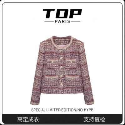 欧货显瘦短款上衣小香风外套气质