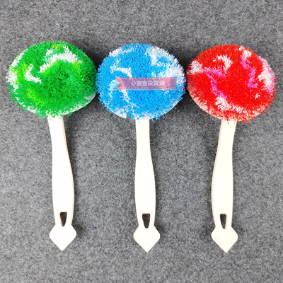 日本进口NAGOYA花系列塑料短柄锅刷 厨房创意清洁洗锅锅刷子