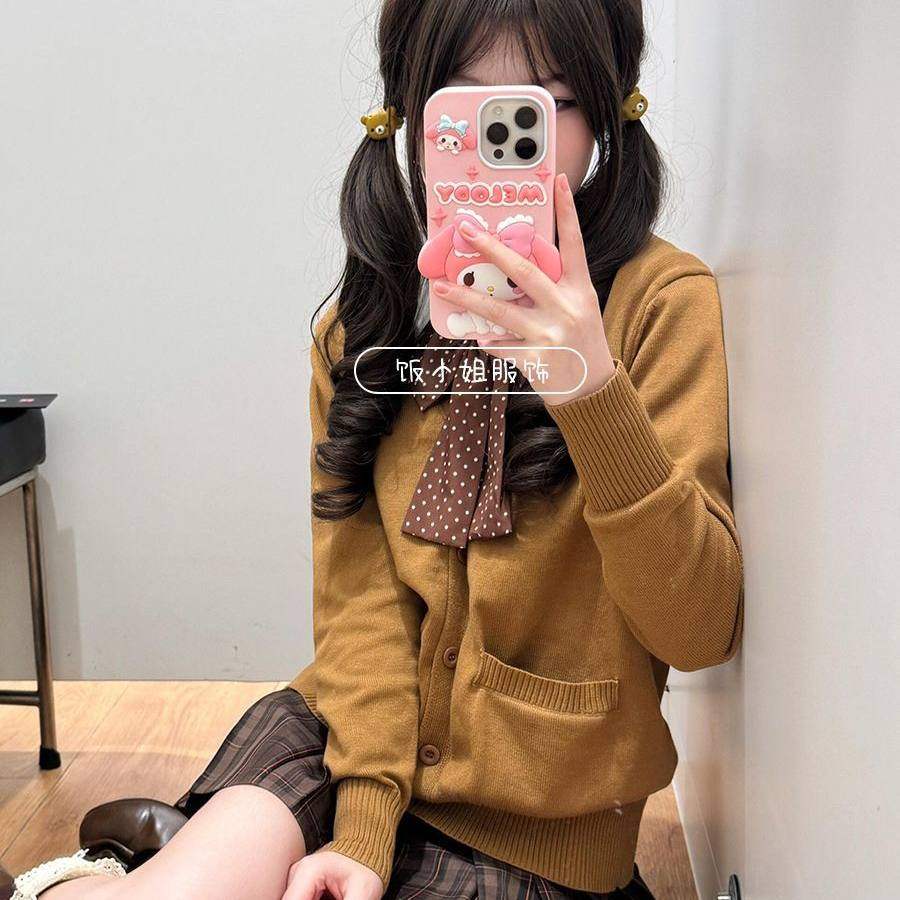 新款JK制服针织衫正版原创软妹开衫毛衣外套格裙一整套春秋款短裙,女装/女士精品,时尚套装,淘宝优惠券,粉丝福利购,淘宝优惠卷