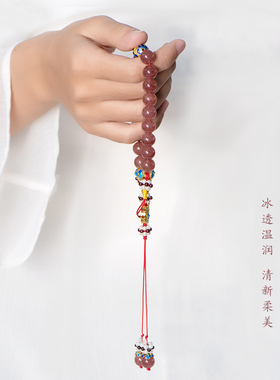 草莓十八子手串简修行女