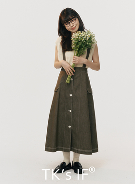 TK's IF【栗林公园】日本进口防紫外线速干冷感背带A摆裙