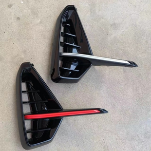 适用21款吉利新远景X6PRO前保险杠装饰板前雾灯装饰罩框带亮条