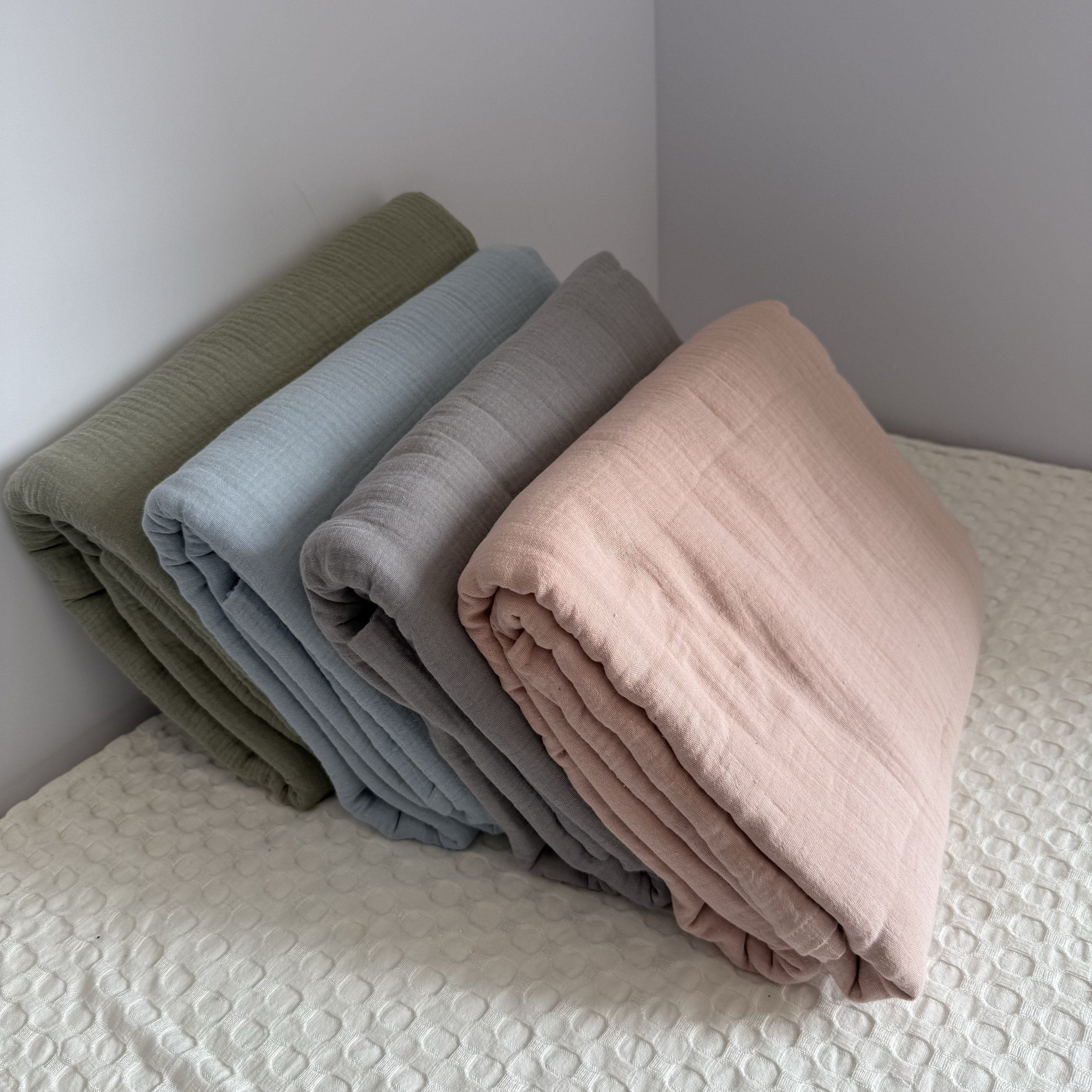 捡漏啦！外贸尾单面料加工的全棉双层纱床单单件纯棉a类亲肤透气