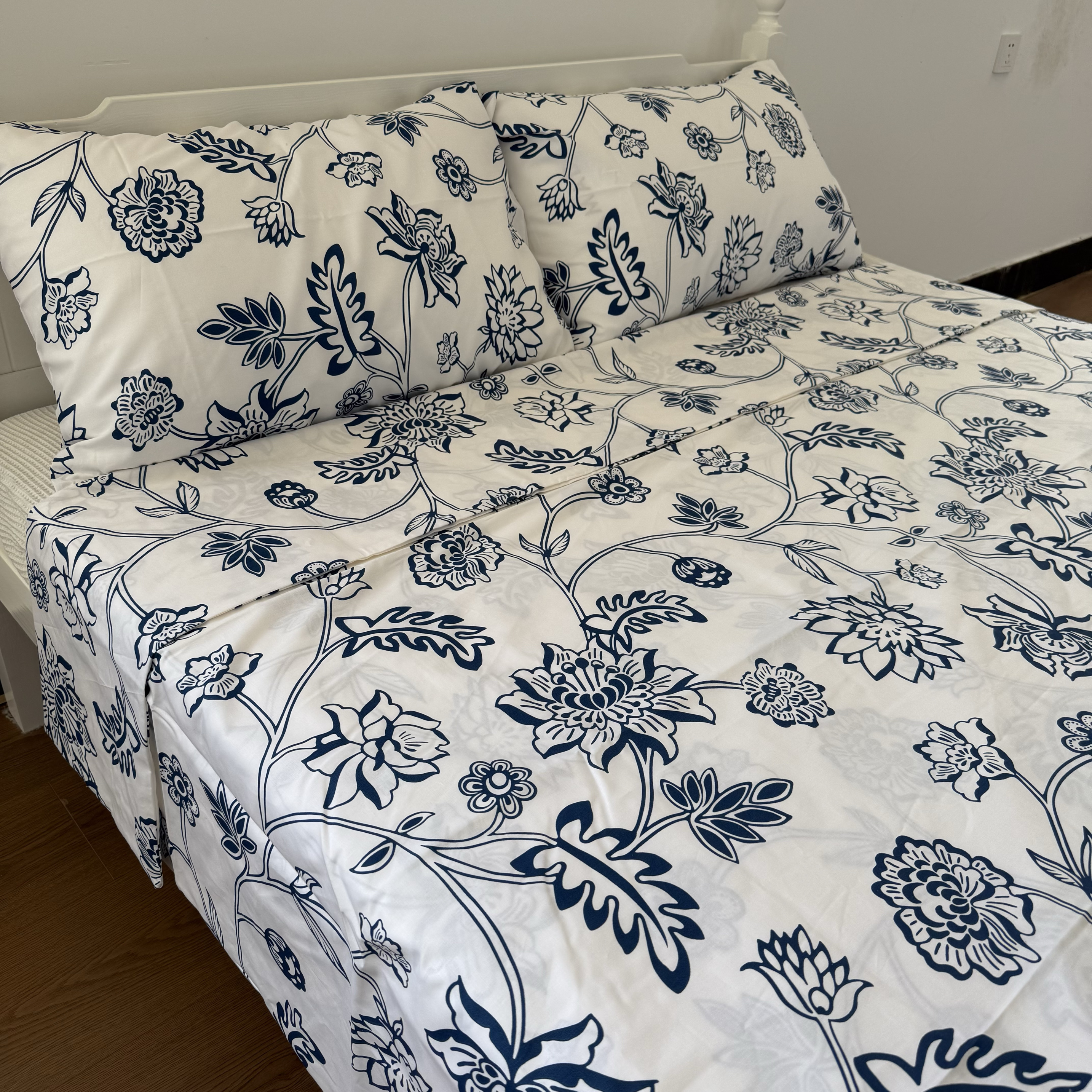 单经双纬工艺！外贸全棉被套单件纯棉平纹单人双人被罩枕套三件套