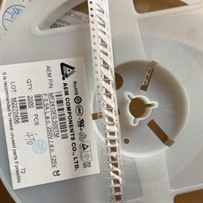 MF2410F0.500TMF0.5AL250V贴片保险丝议价