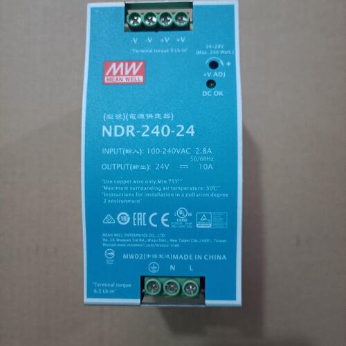 明纬导轨电源型号NDR24024原装正品成色95新议价