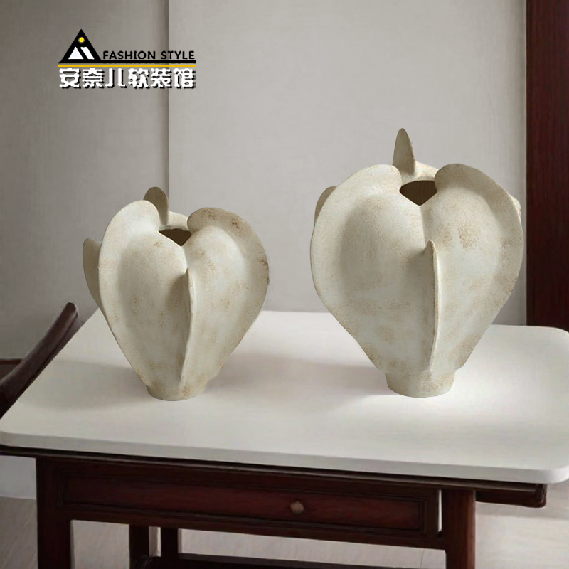 做旧质感杨桃形花瓶水培艺术花器