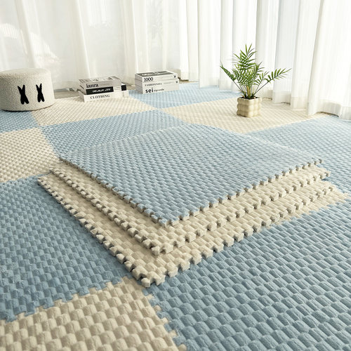 大块60X60绒毛拼接泡沫地垫