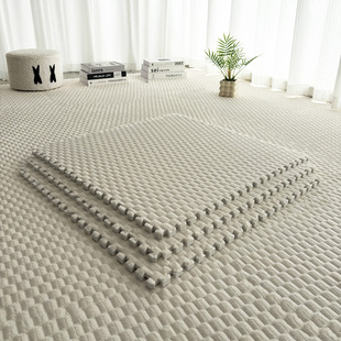 大块60X60绒毛拼接泡沫地垫阳台客厅沙发地毯卧室床边毯子房间铺