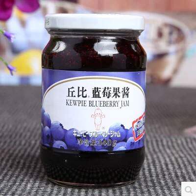 全国包邮 丘比蓝莓果酱340g三明治面包酱 蓝莓酱 烘培
