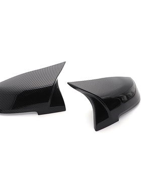 适用于宝马1234系M2 F30 F32 M改装M3碳纤纹后视镜壳牛角AN款罩盖