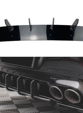 适用奔驰CLA级 C118 CLA35 CLA45 AMG后唇尾唇后刀锋风刀外饰改装