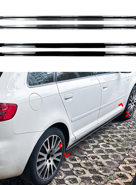 适用奥迪A3 S3 8P Sline 2004-2013侧裙扰流板小包围外饰跨境改装