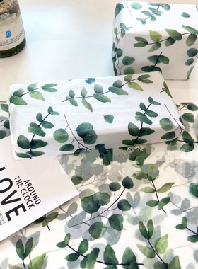 绿色雪梨纸礼物包装纸节日礼品纸打包填充内衬纸父亲节礼物包装