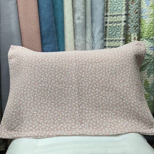 实体店新款沐瑟纯棉四层纱布水洗提花格子一色小樱桃小碎花大枕巾