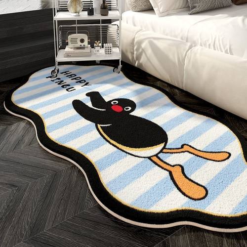 pingu小企鹅地毯仿羊绒加厚家用