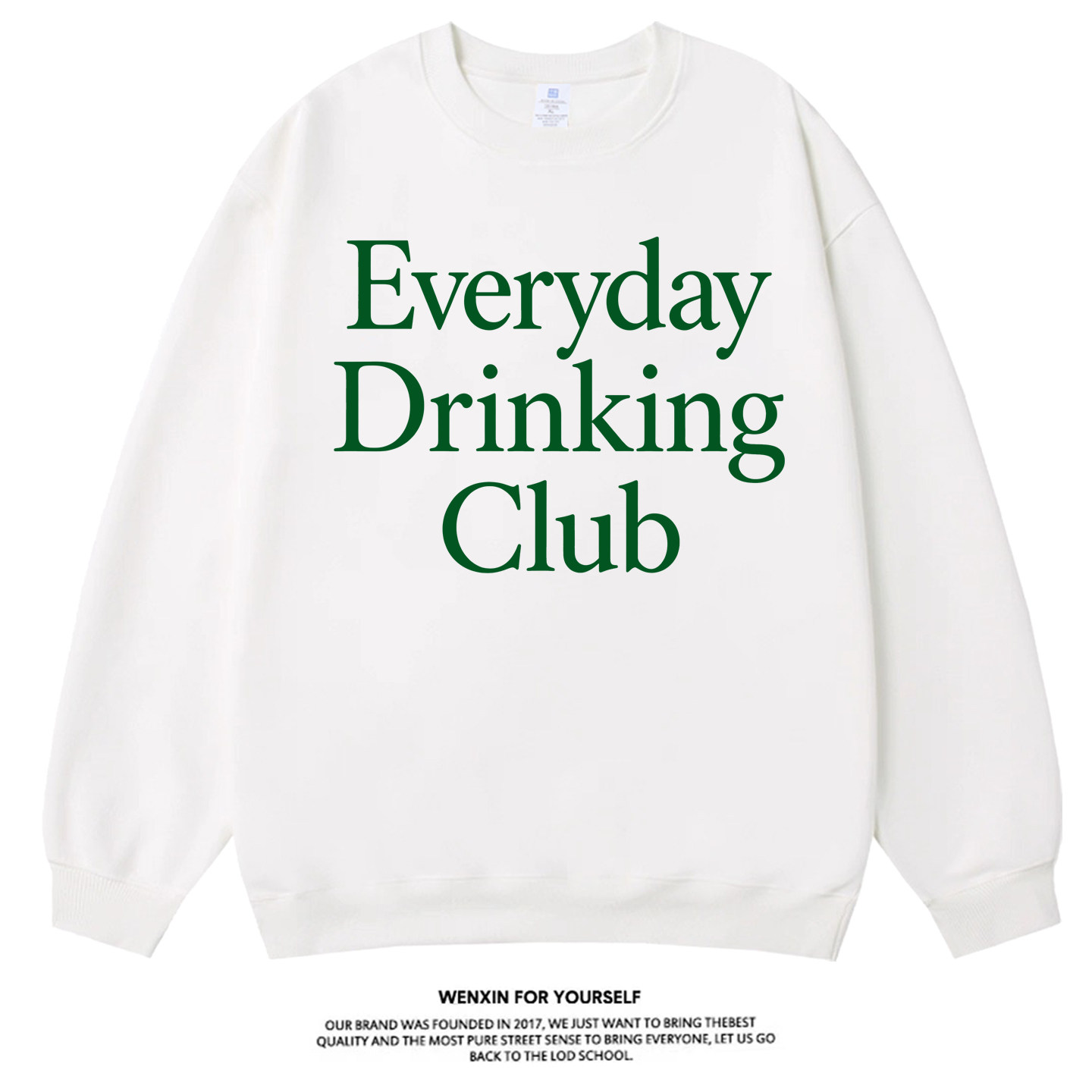 everydaydrinkingclub圆领卫衣