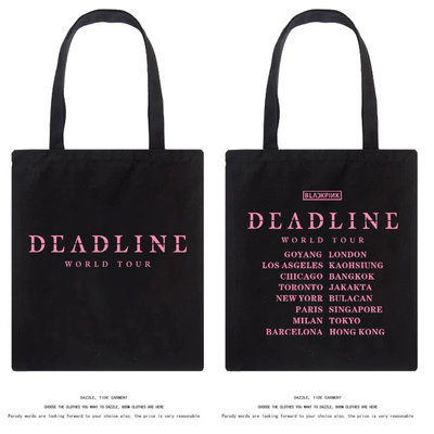blackpink演唱会帆布包包购物袋