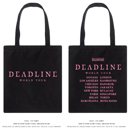 blackpink演唱会帆布包包购物袋