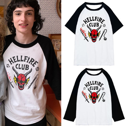 怪奇物语联名cos应援长袖T恤