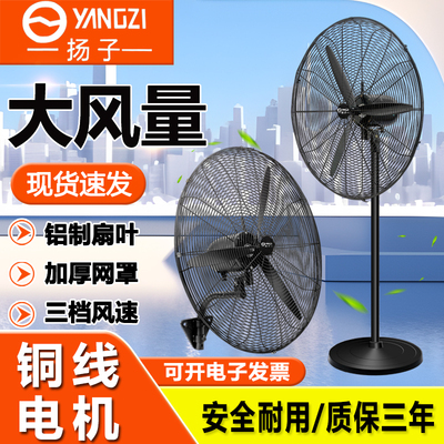 扬子牌工业挂壁风扇工厂车间摇头豪华线控除甲醛家用大功率电风扇