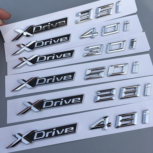 宝马Xdrive35I叶子板侧标X1 X3 X5 X6车标20i 28i 40i排量标贴标