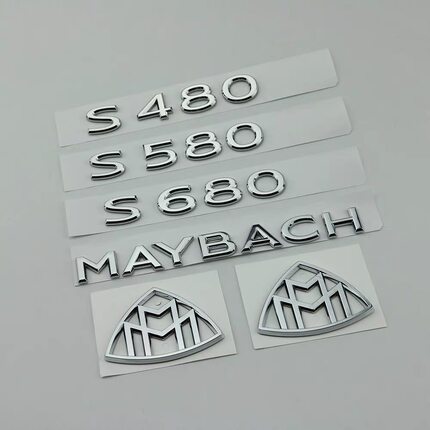 适用于奔驰S级改装MAYBACH车标贴S480 GLS600字母标迈巴赫车尾标
