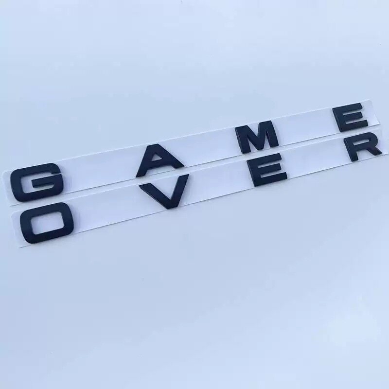 定制款英文字母game over游戏结束搞笑车贴DIY超个性汽车网红车标