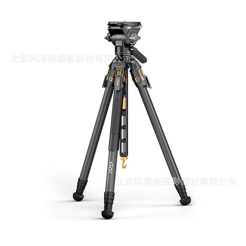 COMAN【一键升降】科漫T1碳纤维相机三脚架快拆全景液压阻尼云台