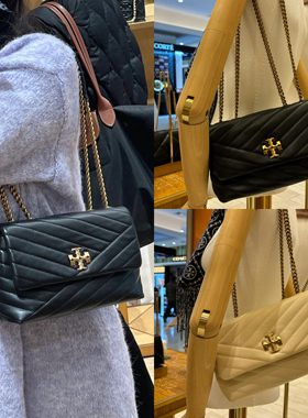 代购秋冬TB女包Kira萎格链条包时尚小香风腋下包单肩休闲斜挎包