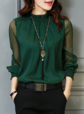 2024 Women Lace Blouse Fashion Loose Shirts Tops For Ladies