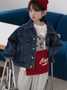 童装女童牛仔外套百搭2026年春季新款韩版洋气休闲宽松中大童上衣