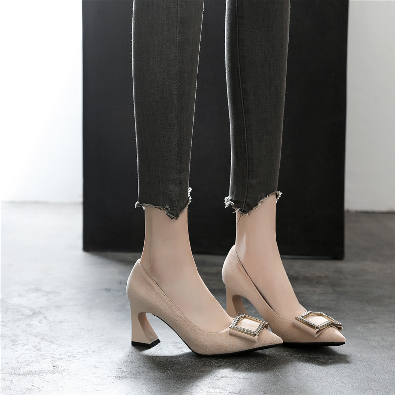 高跟鞋定做小码大码单鞋韩版浅口