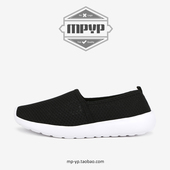 网面透气一脚蹬鞋 工作小黑老北京布鞋 男女飞织懒人鞋 软底超轻便鞋