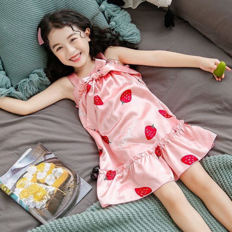 女童睡衣夏宝宝吊带儿裙