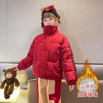 女童棉服套装冬季加厚棉