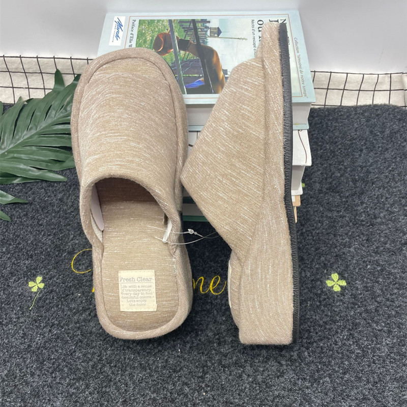 日式低反弹记忆棉坡跟拖鞋女夏季