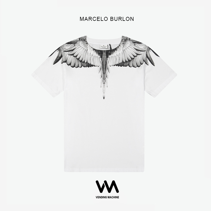 Marcelo Burlon 19ss teeº£ÍâÕýÆ·MB°×Ë®Äà»Ò³á°òÄÐŮͬ¿î¶ÌÐäTÐô
