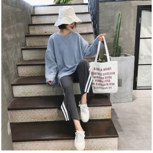 孕妇上衣哺乳 宽松休闲外套秋冬长袖 8982孕妇秋装 孕妇卫衣中长款