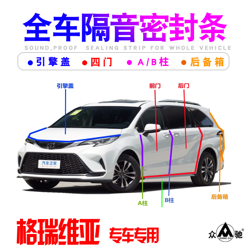 适用于格瑞维亚隔音防尘密封条