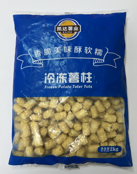 凯达薯柱2kg油炸小吃半成品冷冻薯柱西餐原料油炸小吃商用