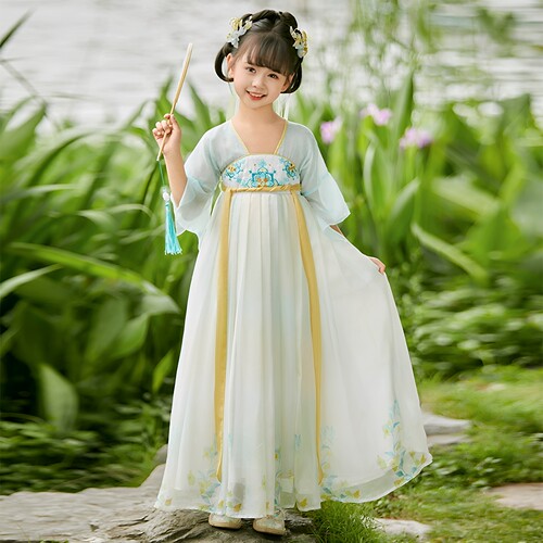 女童汉服夏季新款超仙古风连衣裙