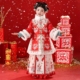 加厚中国风格 儿童冬季 格服喜庆过年服 2026新款 汉服女童拜年服冬装